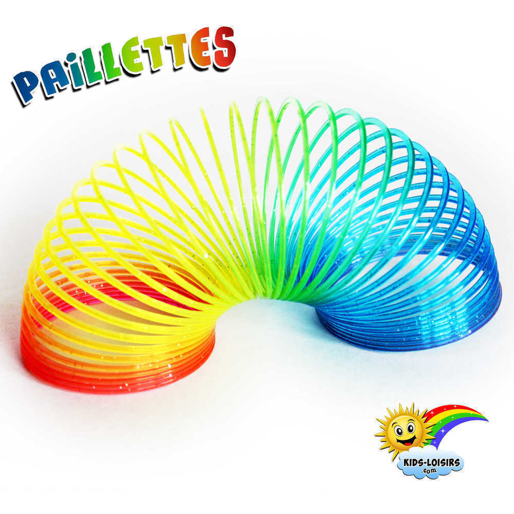 Jouet à Ressort En Spirale Arc-en-ciel Jouet En Plastique Coloré Pour  Enfants Illustration Vectorielle De Ressort Magique Slinky